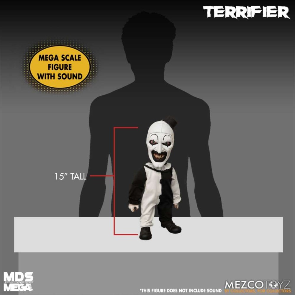 MDS MEGA SCALE TERRIFIER ART THE CLOWN ACTION FIGURE MEZCO TOYS