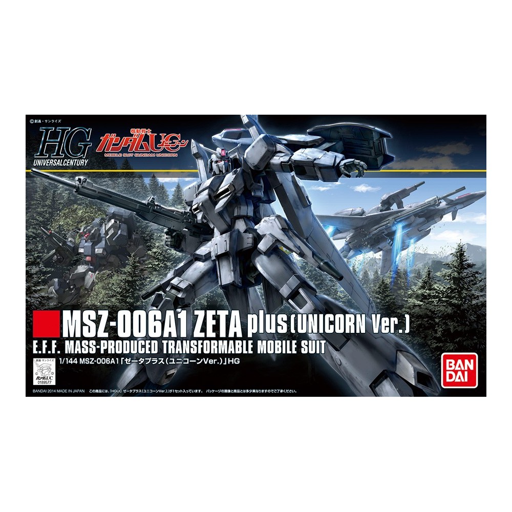 HIGH GRADE HGUC GUNDAM ZETA PLUS UNICORN 1/144 MODEL KIT ACTION FIGURE BANDAI