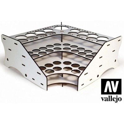 PAINT STAND CORNER MODULE DISPLAY PER COLORI VALLEJO