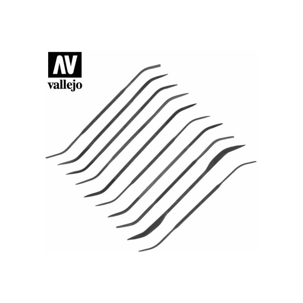 CURVED RIFFLER FILE SET 10X LIME CURVE VALLEJO