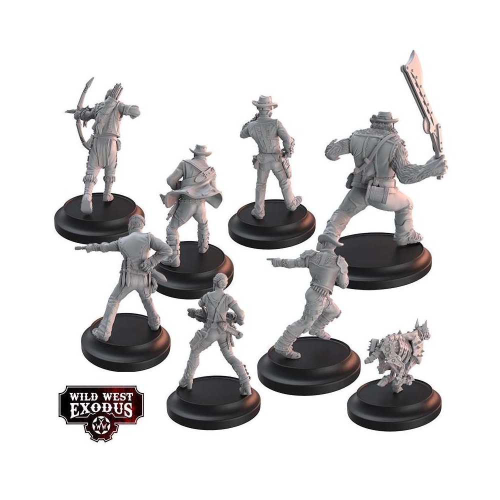 WILD WEST EXODUS THE DEADLY SEVEN STARTER SET RESIN MINIATURES WARCRADLE STUDIOS
