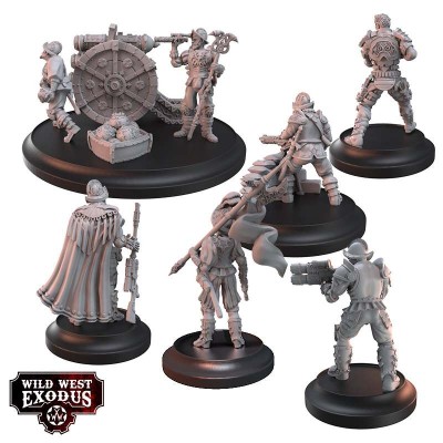WILD WEST EXODUS THE CONQUISTADORES POSSE SET RESIN MINIATURES WARCRADLE STUDIOS