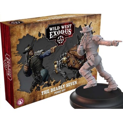 WARCRADLE STUDIOS WILD WEST EXODUS THE DEADLY SEVEN POSSE SET RESIN MINIATURES