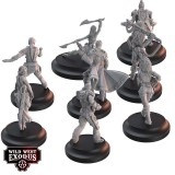 WILD WEST EXODUS THE WAYWARD EIGHT POSSE SET RESIN MINIATURES WARCRADLE STUDIOS