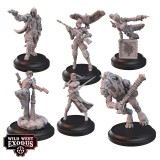 WARCRADLE STUDIOS WILD WEST EXODUS INFERNAL INVESTIGATIONS POSSE SET RESIN MINIATURES