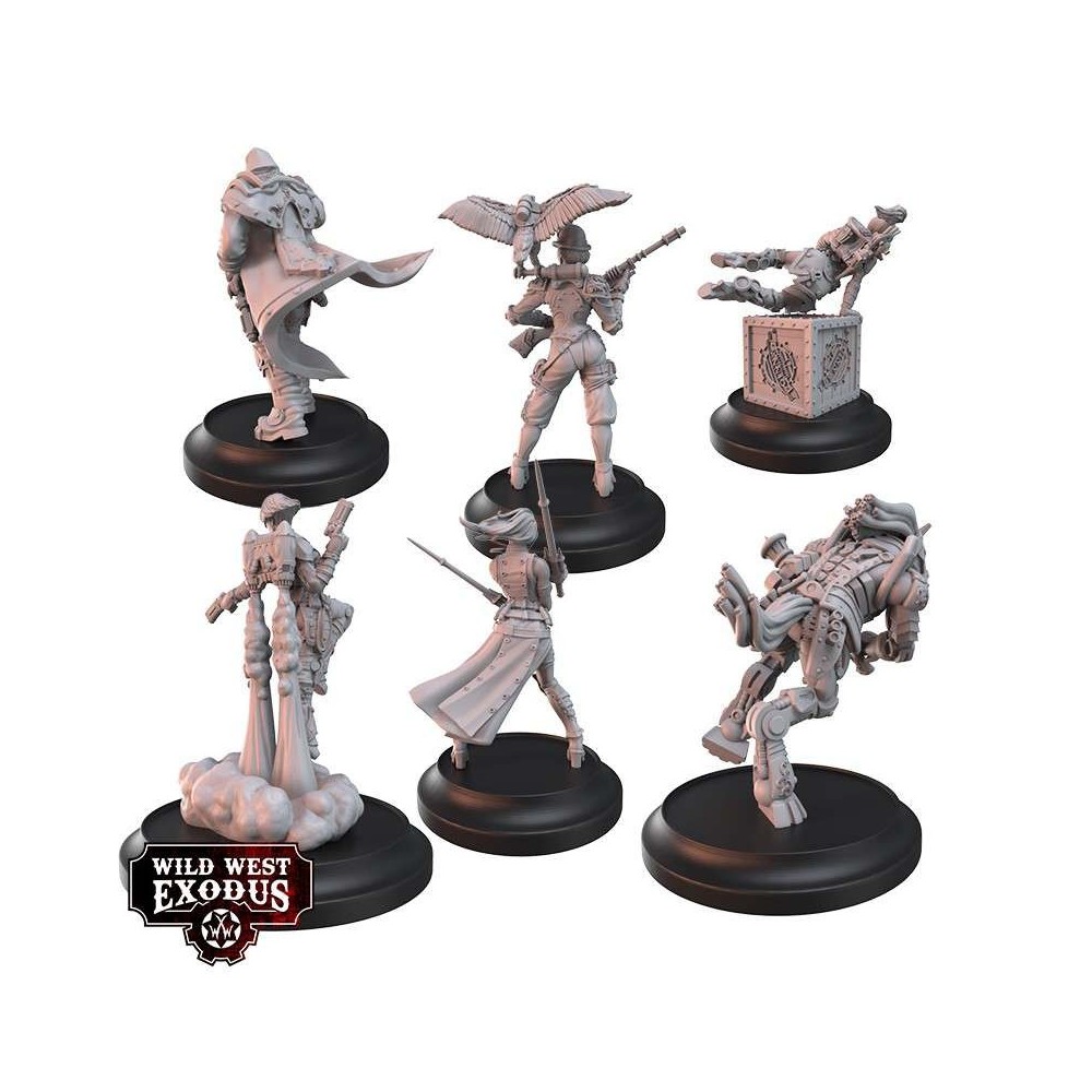 WARCRADLE STUDIOS WILD WEST EXODUS INFERNAL INVESTIGATIONS POSSE SET RESIN MINIATURES