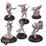 WARCRADLE STUDIOS WILD WEST EXODUS INFERNAL INVESTIGATIONS POSSE SET RESIN MINIATURES