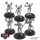 WILD WEST EXODUS VIRIDIAN CLADE POSSE SET RESIN MINIATURES WARCRADLE STUDIOS