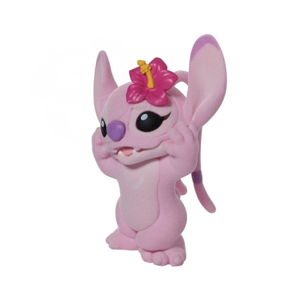 ENESCO LILO AND STITCH FLOCKED ANGEL STATUE FIGURE