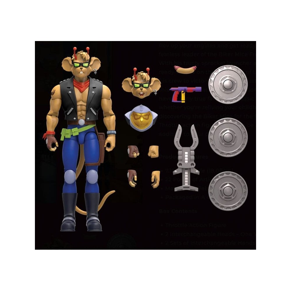 NACELLE BIKER MICE FROM MARS THROTTLE ACTION FIGURE