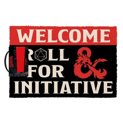 DUNGEONS & DRAGONS ROLL FOR INITIATIVE DOORMAT ZERBINO 40X60CM PYRAMID INTERNATIONAL