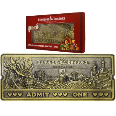 DUNGEONS AND DRAGONS THE CARTOON ROLLERCOASTER TICKET REPLICA FANATTIK
