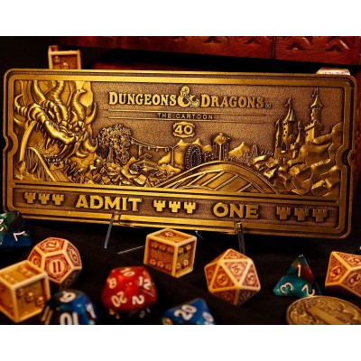 DUNGEONS AND DRAGONS THE CARTOON ROLLERCOASTER TICKET REPLICA FANATTIK
