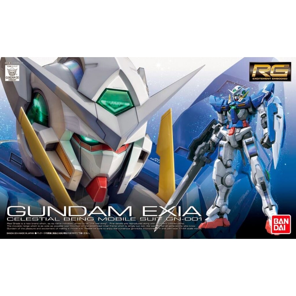 BANDAI REAL GRADE RG GUNDAM EXIA 1/144 MODEL KIT FIGURE