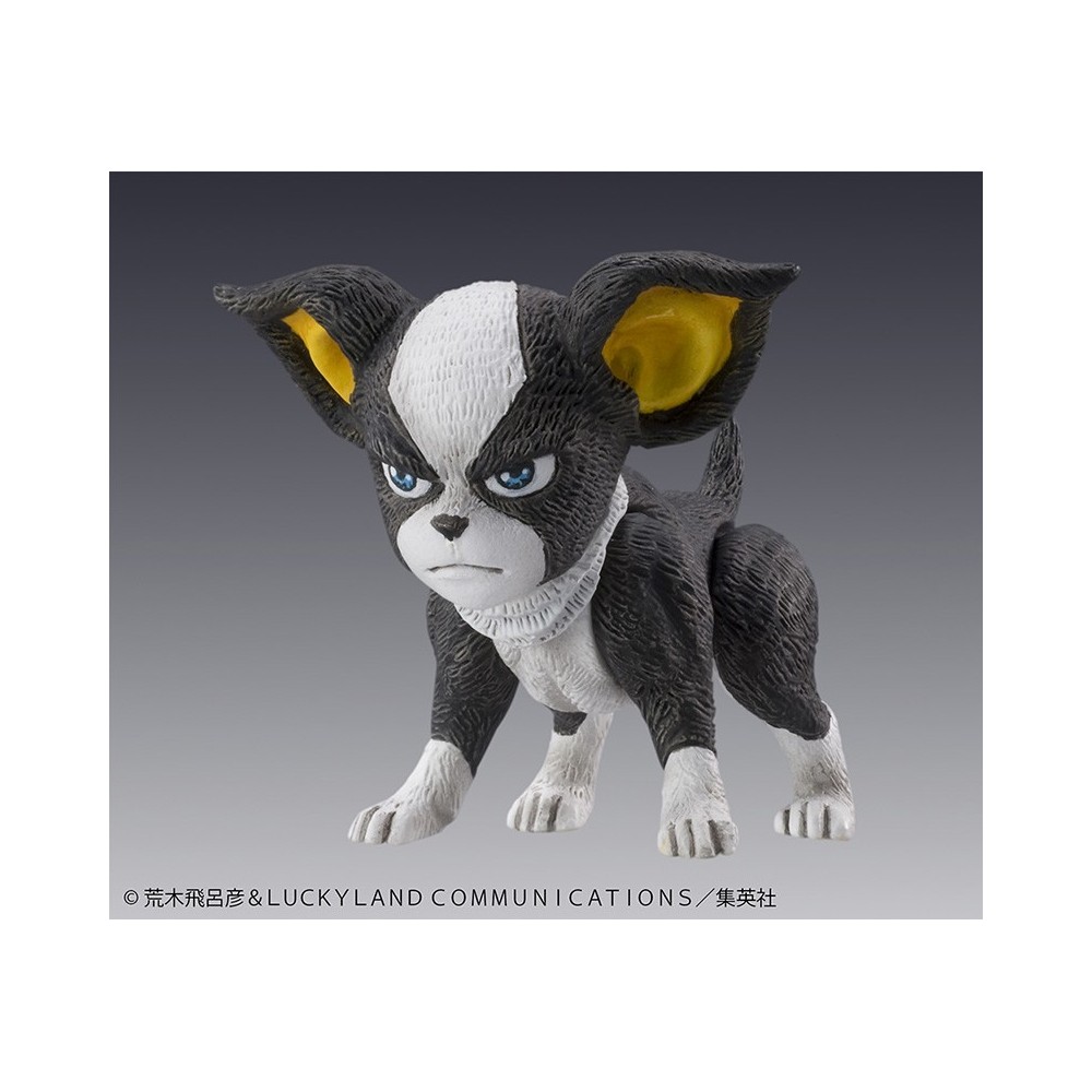 MEDICOS ENTERTAINMENT JOJO'S BIZARRE ADVENTURE CHOZOKADO JOSEPH JOESTAR AND IGGY ACTION FIGURE