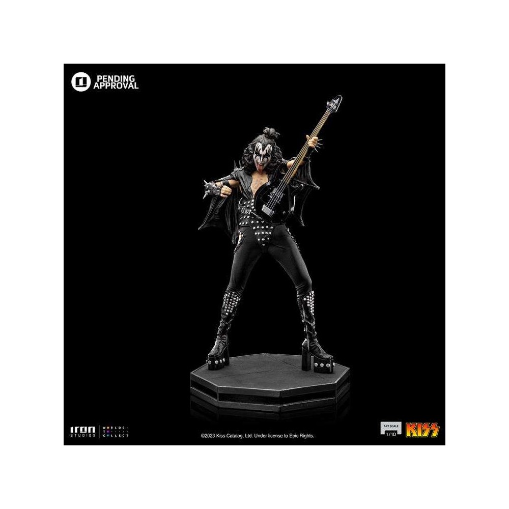 KISS GENE SIMMONS THE DEMON ART SCALE 1/10 STATUA FIGURE IRON STUDIOS