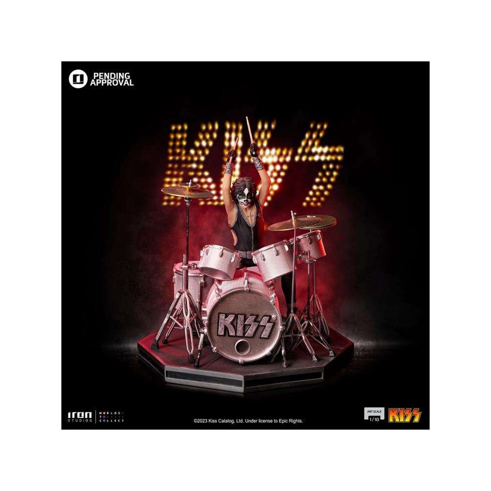 KISS PETER CRISS THE CATMAN ART SCALE 1/10 STATUA FIGURE IRON STUDIOS