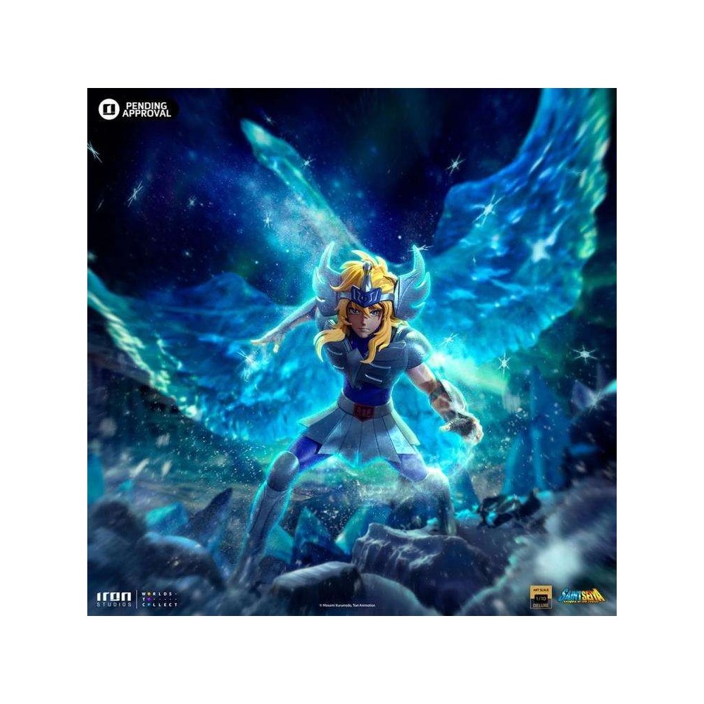 IRON STUDIOS SAINT SEIYA CYGNUS HYOGA ART SCALE DELUXE 1/10 STATUE FIGURE