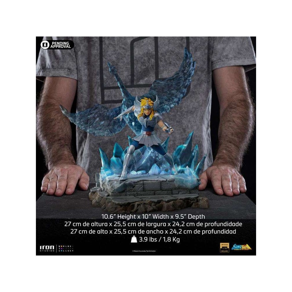 IRON STUDIOS SAINT SEIYA CYGNUS HYOGA ART SCALE DELUXE 1/10 STATUE FIGURE
