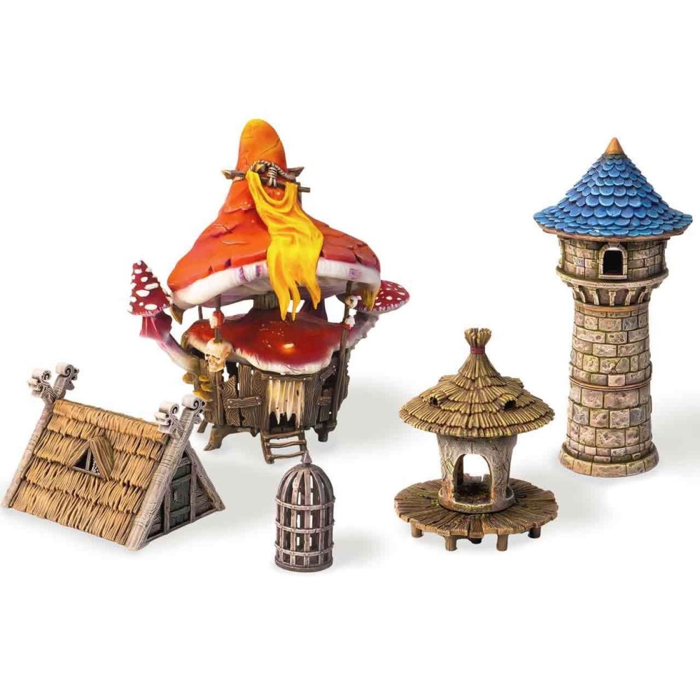 DUNGEONS AND LASERS VILLAGE PACK AMBIENTAZIONE MINIATURES GAME ARCHON STUDIO