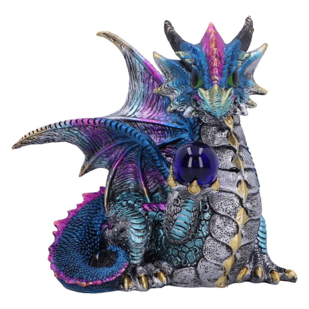 NEMESIS NOW ORB HOARD BLUE DRAGON FIGURINE