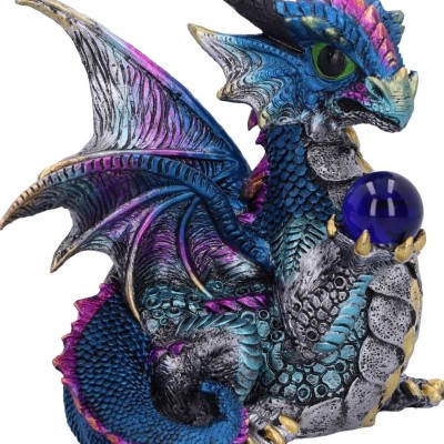 NEMESIS NOW ORB HOARD BLUE DRAGON FIGURINE