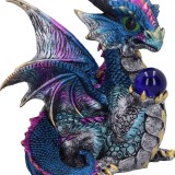 NEMESIS NOW ORB HOARD BLUE DRAGON FIGURINE