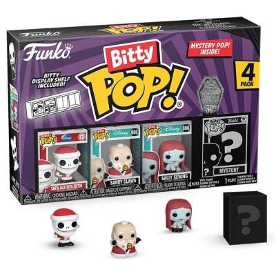 FUNKO BITTY POP! THE NIGHTMARE BEFORE CHRISTMAS 4 PACK SANTA JACK VINYL MINI FIGURE FUNKO