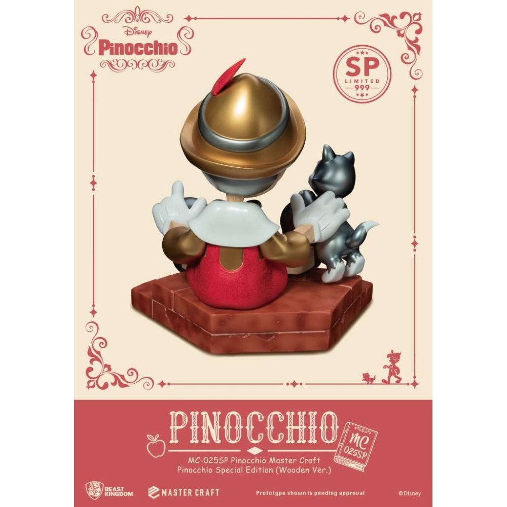 BEAST KINGDOM PINOCCHIO MASTER CRAFT SPECIAL EDITION WOODEN VERSION STATUE FIGURE