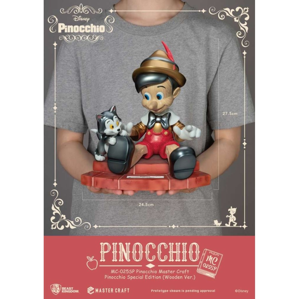 BEAST KINGDOM PINOCCHIO MASTER CRAFT SPECIAL EDITION WOODEN VERSION STATUE FIGURE