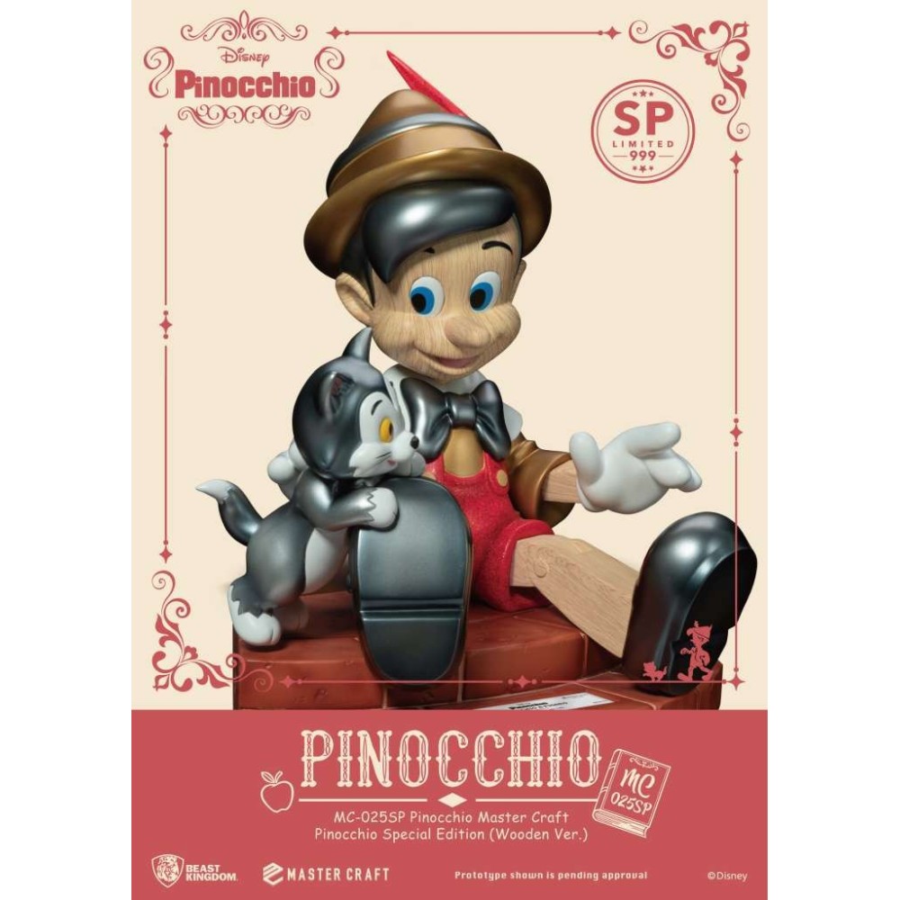 BEAST KINGDOM PINOCCHIO MASTER CRAFT SPECIAL EDITION WOODEN VERSION STATUE FIGURE