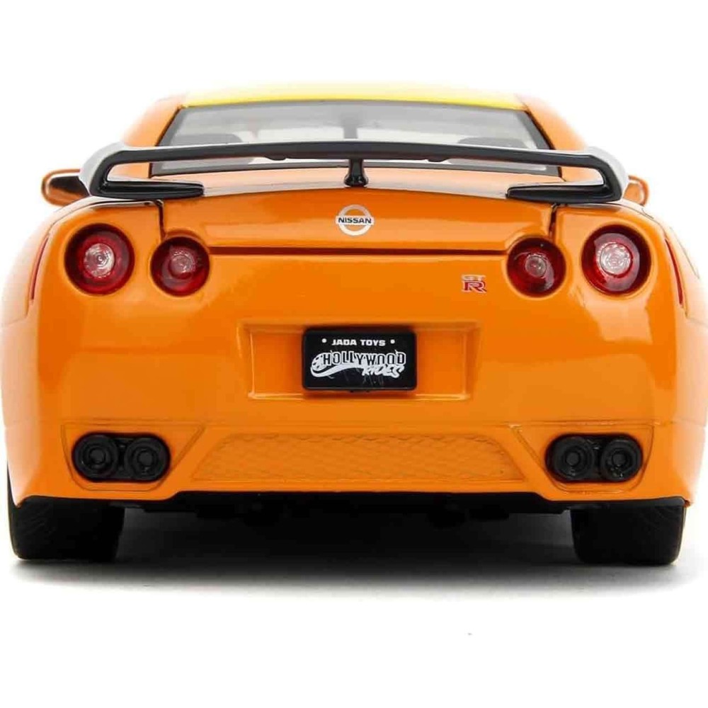 NARUTO SHIPPUDEN 2009 NISSAN GTR WITH NARUTO FIGURE DIE CAST 1/24 MODEL JADA TOYS