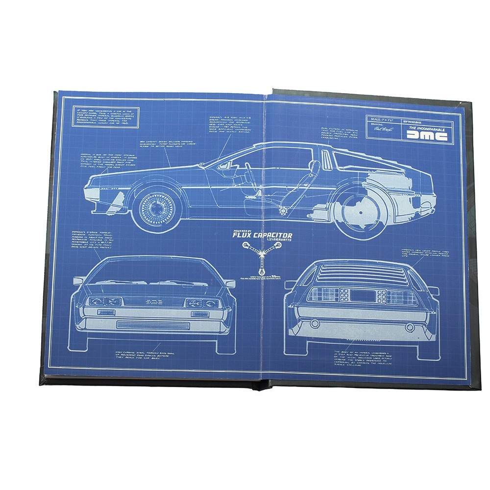 BACK TO THE FUTURE LOGO LIGHT UP NOTEBOOK - TACCUINO LUMINOSO 15X24CM SD TOYS