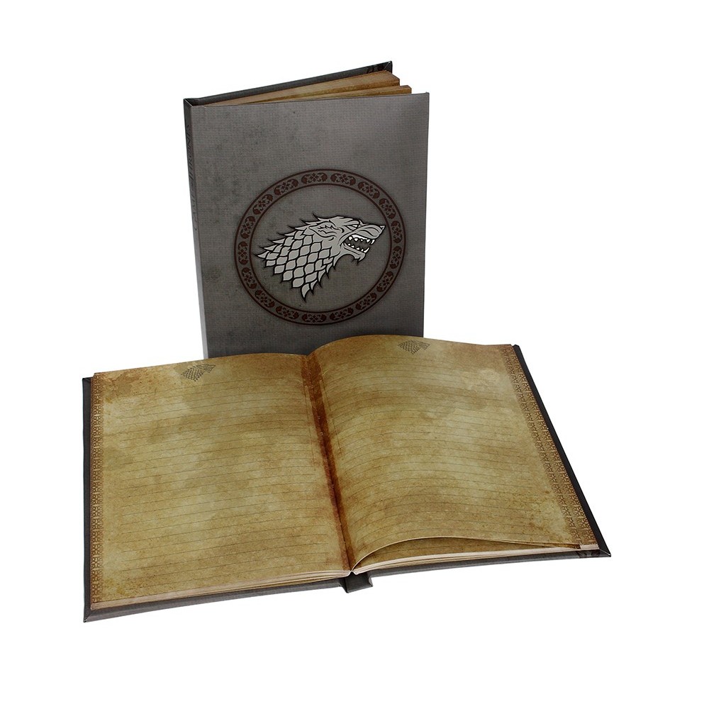 GAME OF THRONES STARK LIGHT UP NOTEBOOK - TACCUINO LUMINOSO 15X24CM SD TOYS