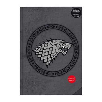 GAME OF THRONES STARK LIGHT UP NOTEBOOK - TACCUINO LUMINOSO 15X24CM SD TOYS
