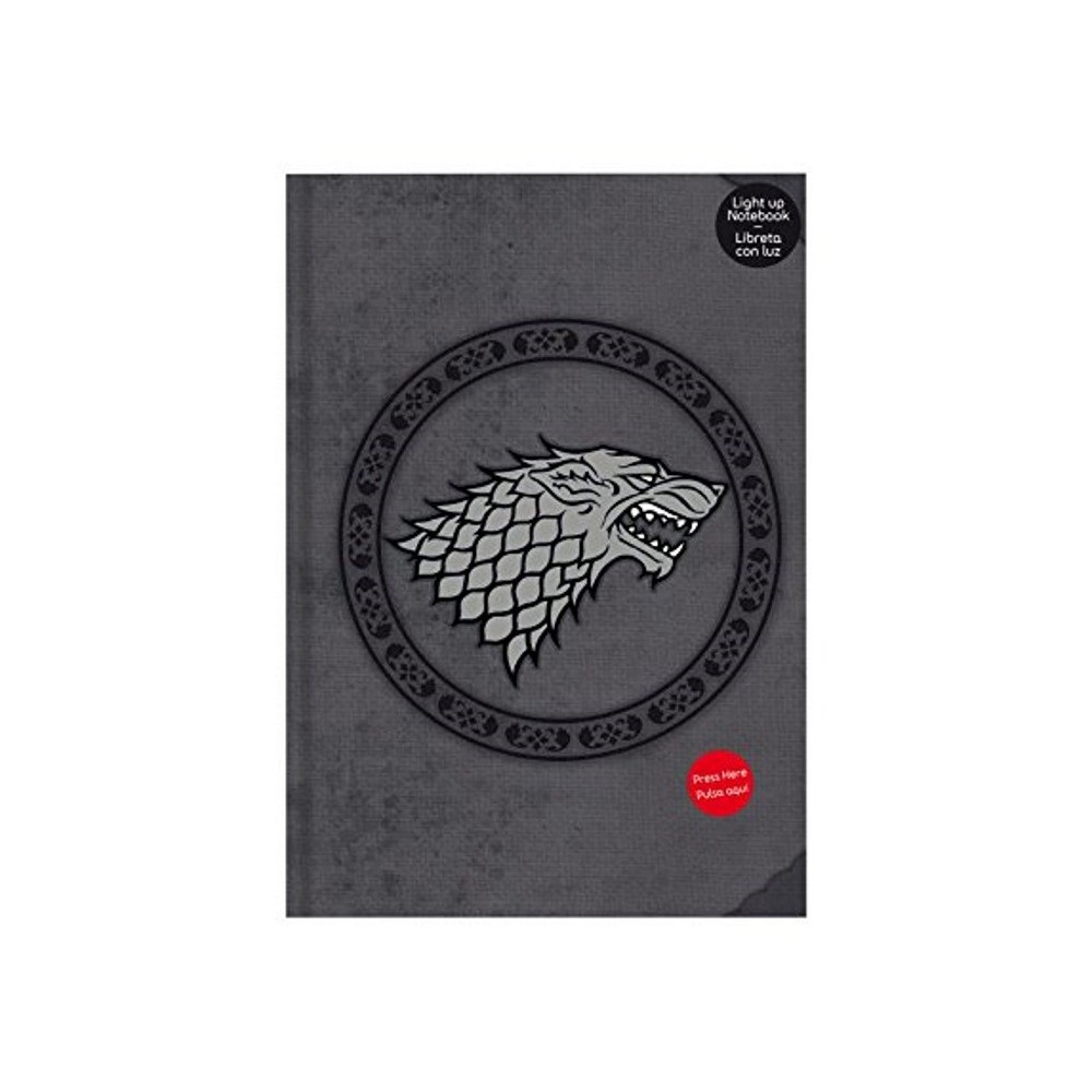 GAME OF THRONES STARK LIGHT UP NOTEBOOK - TACCUINO LUMINOSO 15X24CM SD TOYS