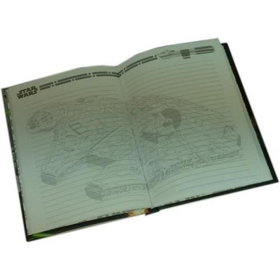 STAR WARS MILLENIUM FALCON NOTEBOOK LIGHT/SOUND - TACCUINO LUCI/SUONI 15X21 SD TOYS