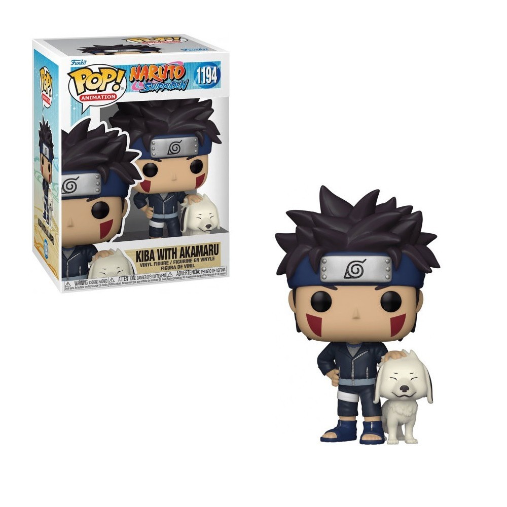 FUNKO FUNKO POP! NARUTO SHIPPUDEN KIBA WITH AKAMARU BOBBLE HEAD FIGURE