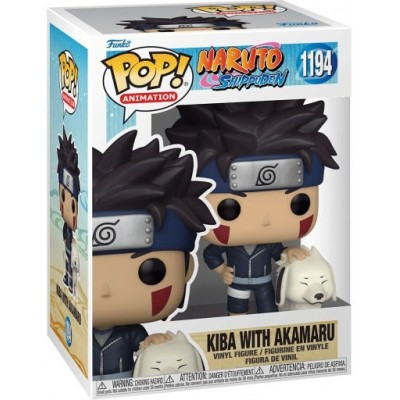 FUNKO FUNKO POP! NARUTO SHIPPUDEN KIBA WITH AKAMARU BOBBLE HEAD FIGURE