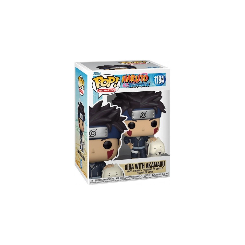 FUNKO FUNKO POP! NARUTO SHIPPUDEN KIBA WITH AKAMARU BOBBLE HEAD FIGURE