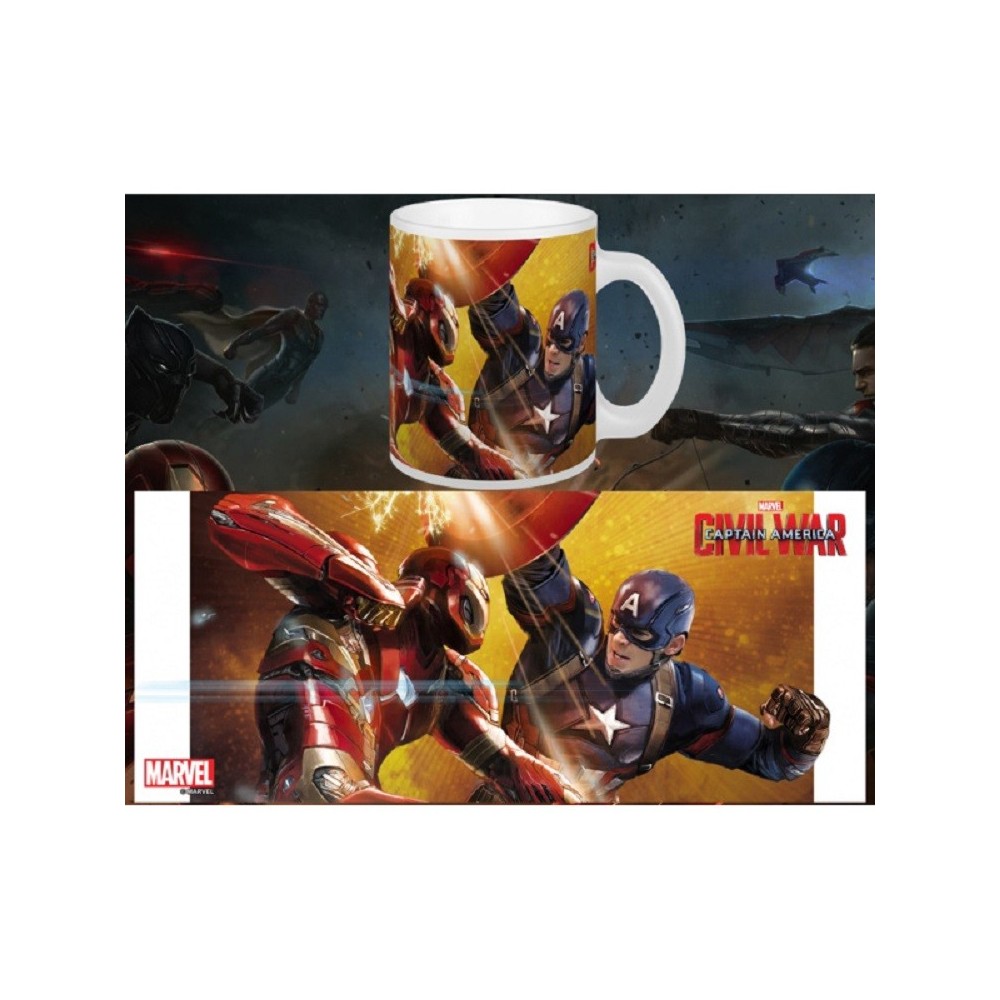 CAPTAIN AMERICA CIVIL WAR MUG TAZZA IN CERAMICA SEMIC