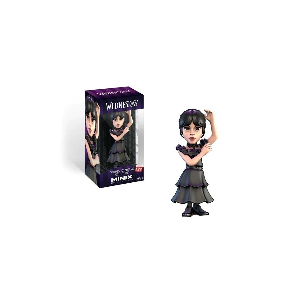 WEDNESDAY MERCOLEDI ADDAMS BALL DRESS MINIX COLLECTIBLE FIGURINE FIGURE NOBLE COLLECTIONS