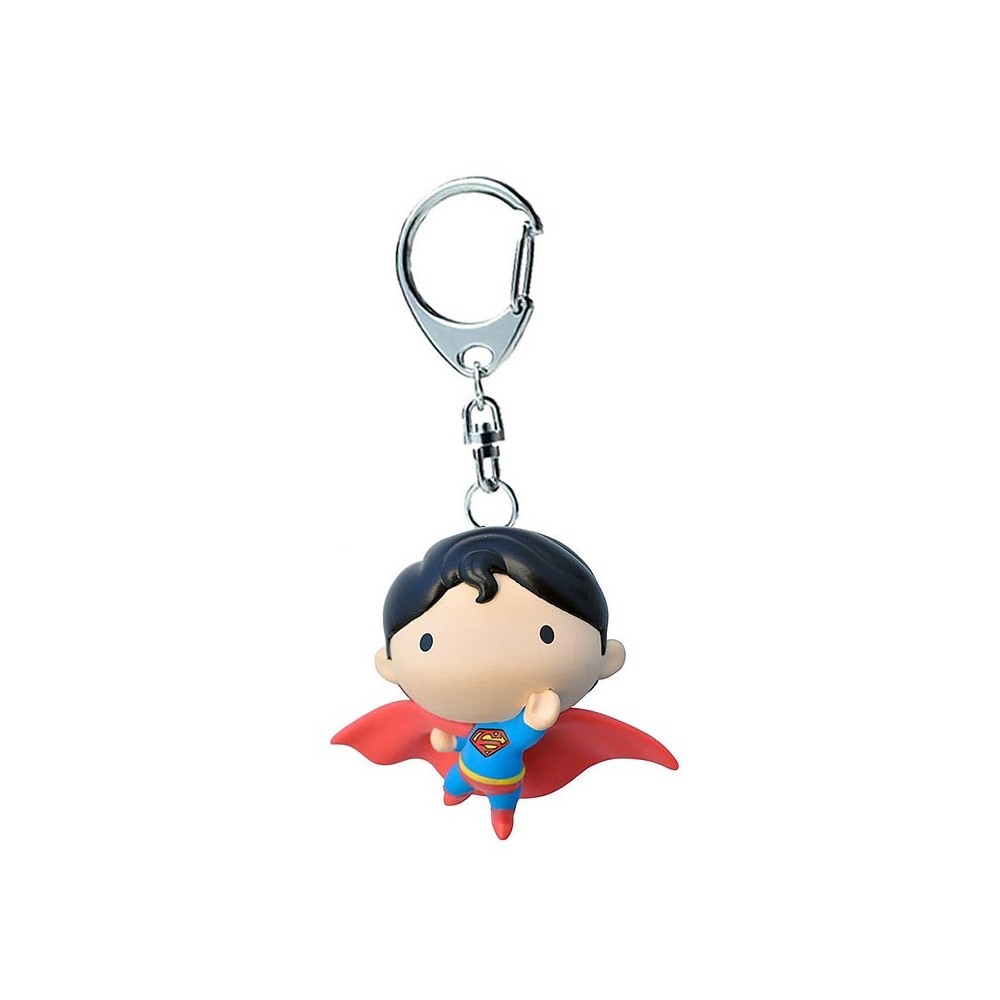 JUSTICE LEAGUE SUPERMAN CHIBI PVC KEYCHAIN PORTACHIAVI KEYRING PLASTOY