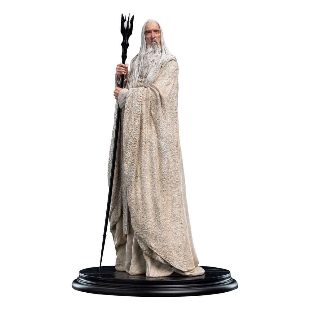 LORD OF THE RINGS SARUMAN THE WHITE WIZARD 33CM STATUA FIGURE WETA