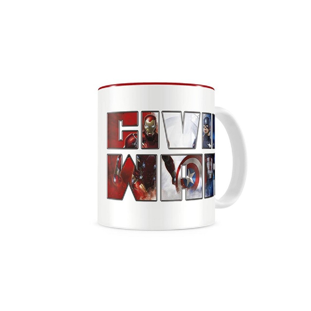 CIVIL WAR THERMAL LOGO MUG TAZZA IN CERAMICA SD TOYS