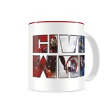 CIVIL WAR THERMAL LOGO MUG TAZZA IN CERAMICA SD TOYS