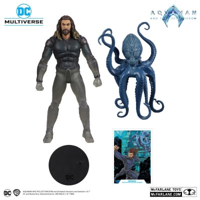 MC FARLANE DC MULTIVERSE AQUAMAN 2 AQUAMAN STEALTH SUIT WITH TOPO GOLD LABEL ACTION FIGURE