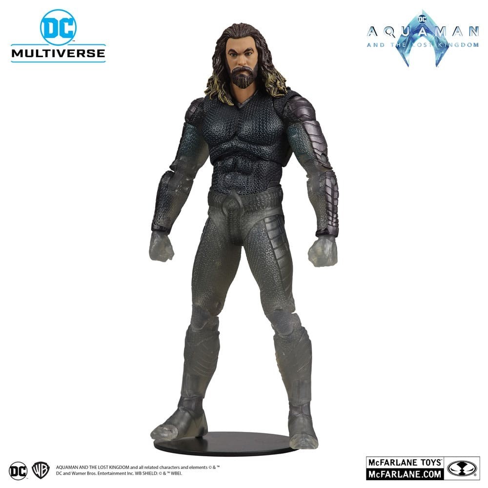 MC FARLANE DC MULTIVERSE AQUAMAN 2 AQUAMAN STEALTH SUIT WITH TOPO GOLD LABEL ACTION FIGURE