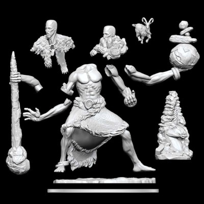 DUNGEONS AND DRAGONS FRAMEWORKS STONE GIANT MODEL KIT MINIATURE FIGURE WIZKIDS