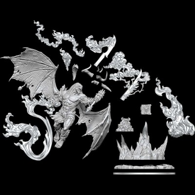 DUNGEONS AND DRAGONS FRAMEWORKS BALOR MODEL KIT MINIATURE FIGURE WIZKIDS